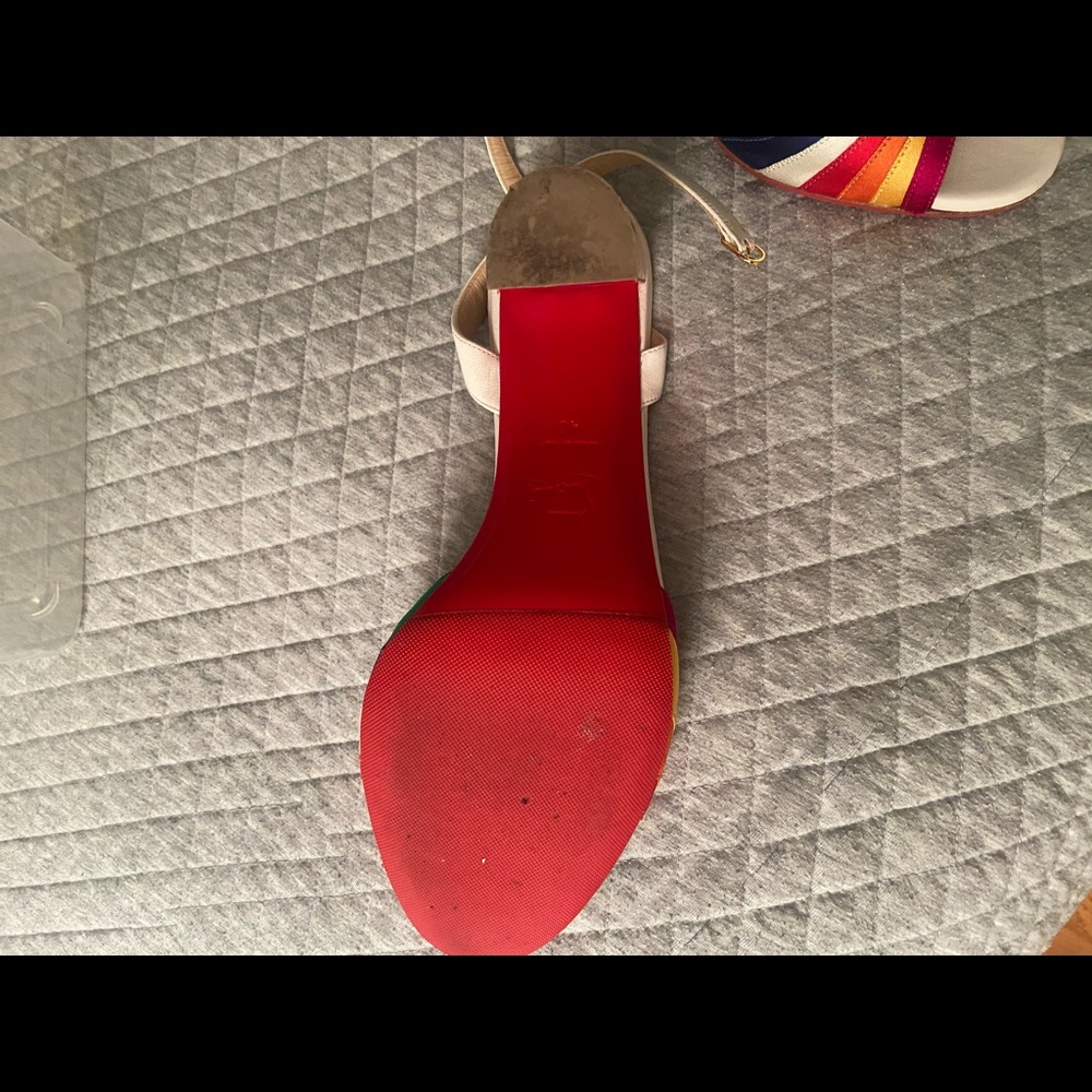 Christian Louboutin rainbow sandal 40